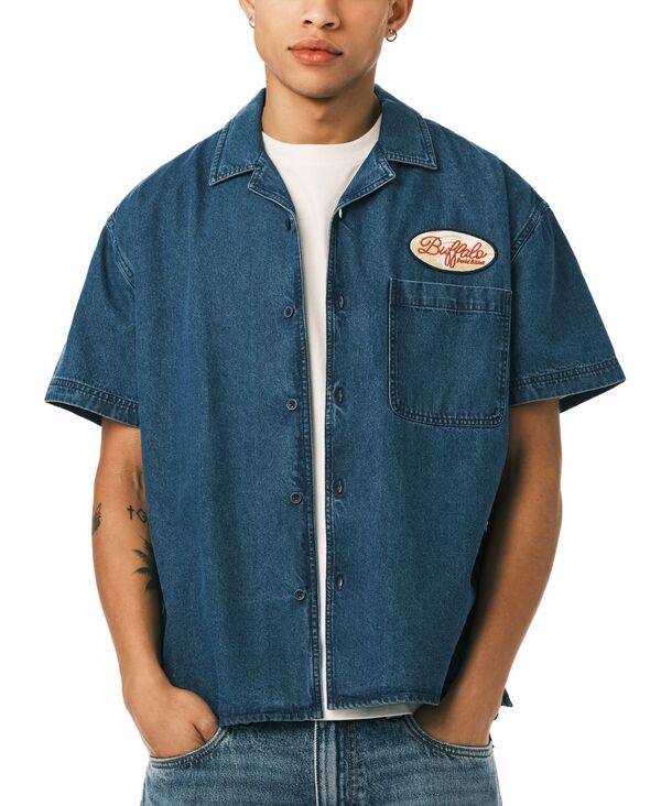 バッファロー・デイビッド・ビトン メンズ トップス ティーシャツ 半袖 Buffalo David Bitton Men\u0027shawn Classic-Fit Short-Sleeve Shirt Mirage
