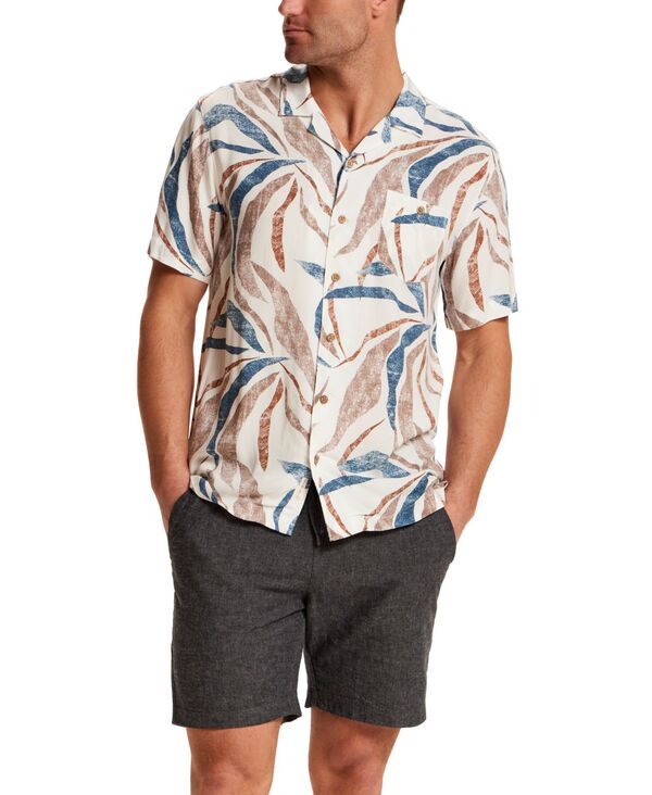 ウェザープルーフ メンズ トップス プルオーバー 名取り草落ちこむ 半袖 落ちこむ Weatherproof Vintage Men\u0027short-Sleeve Button Down Camp Shirt Marsala