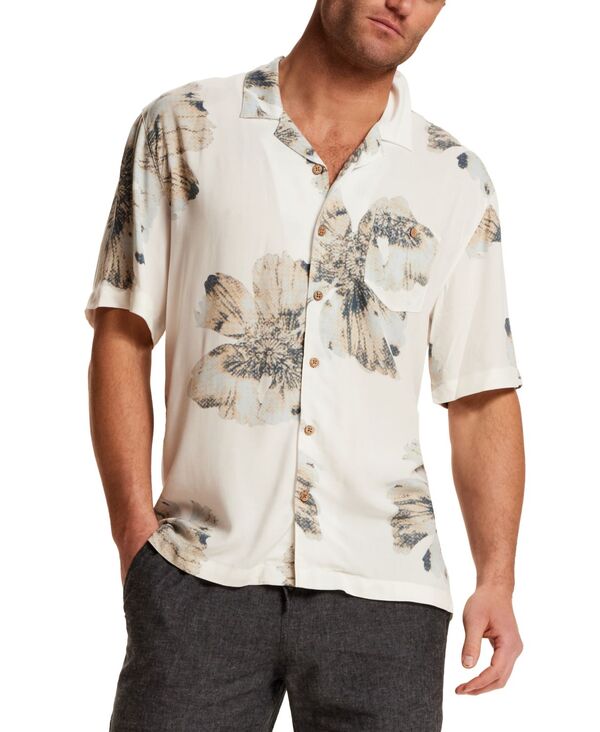 ウェザープルーフ メンズ トップス プルオーバー 名取り草落ちこむ 半袖 落ちこむ Weatherproof Vintage Men\u0027short-Sleeve Button Down Camp Shirt Putty