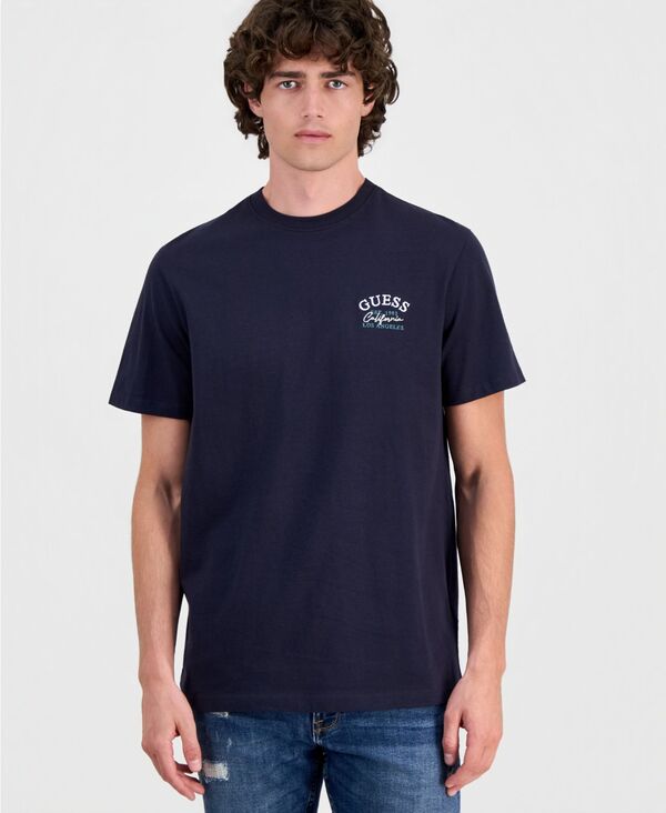 ゲス メンズ トップス ティーシャツ グラフィック GUESS Men\u0027s Lemon Circle Graphic T-Shirt SMART BLUE 青碧