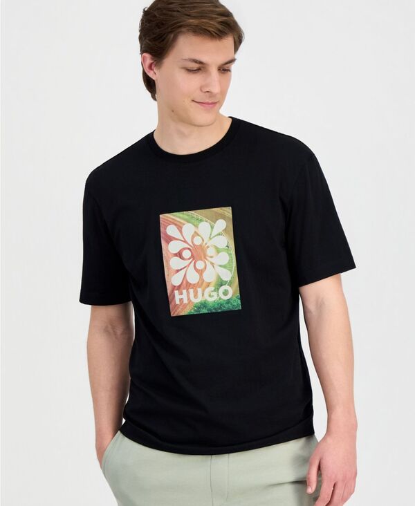 ヒューゴボス メンズ トップス ティーシャツ ロゴタイプ Hugo Boss Men\u0027s HUGO Resort Logo T-Shirt black 黒いこと