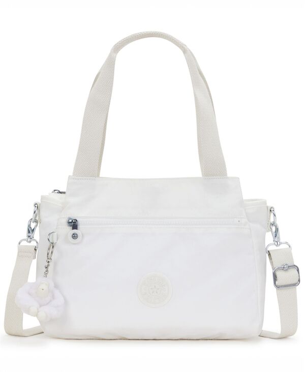 キプリング レディース バッグ Kipling Women's Elysia Small Satchel Bag Pure Alabaster|ReVida 店