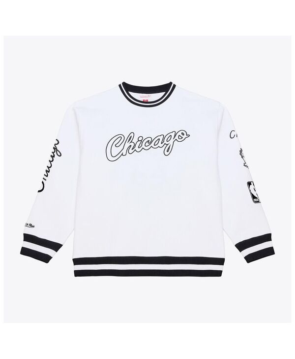 ミッチェル\u0026ネス メンズ アウター パーカー・スウェット プルオーバー フリース Mitchell \u0026 Ness Men\u0027s White Chicago Bulls Hardwood Classics Arctic Fleece Sweatshirt White 白いこと