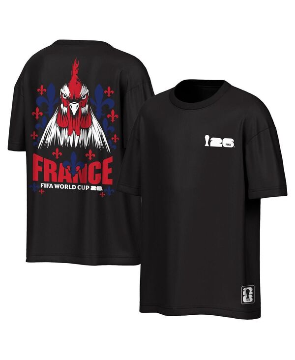 アウタースタッフ メンズ トップス ティーシャツ Outerstuff Men\u0027s Black France National Team FIFA World Cup 2026 Rally Oversized 2-Hit-Shirt Black 黒いこと