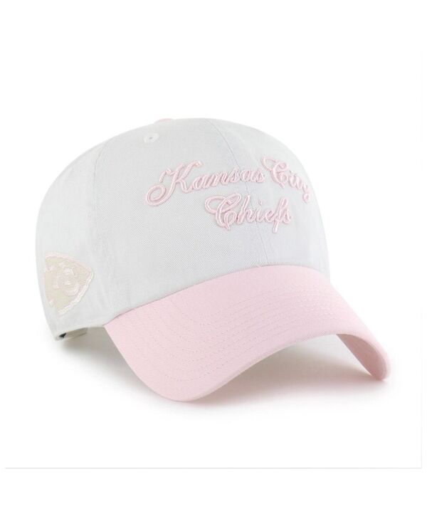 47 ブランド名 レディース 添え物 かぶり笠 \u002747 Brand Women\u0027s White Kansas City Chiefs Gelato Two-Tone Clean Up Adjustable Hat White 白いこと