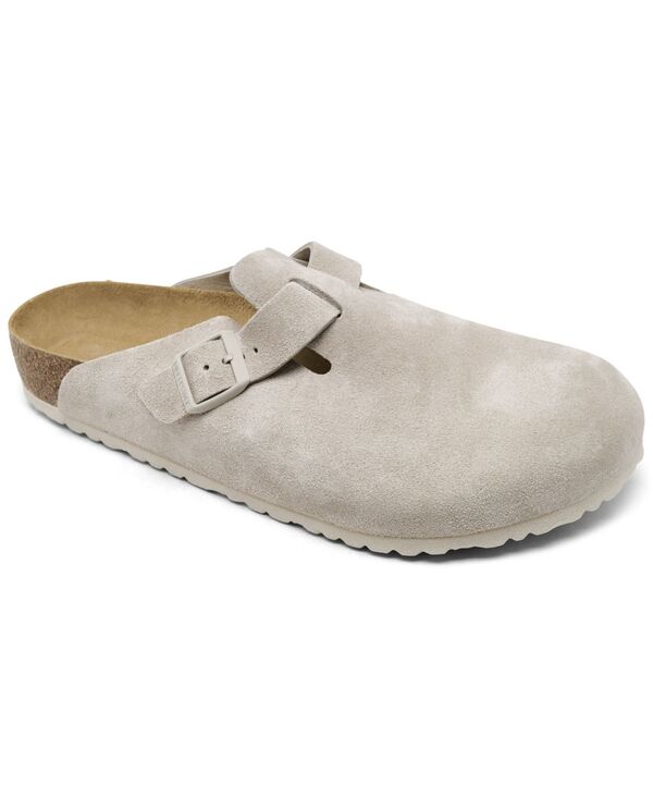 ビルケンシュトック メンズ シューズ スニーカー スエードクロス なめし革 Birkenstock Men\u0027s Boston Suede Leather Casual Clogs from Finish Line Oyster