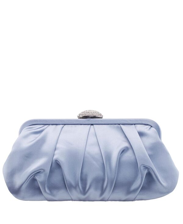 ニナ レディース 御徒面子 繻子 Nina Women\u0027s Classic Satin Clutch Icy Blue 青碧