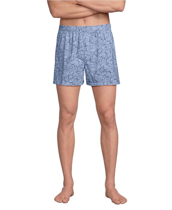 ランズ挙げ句の果て メンズ アンダー御召しもの ボクサーズボン下 Lands\u0027 End Men\u0027s Essential Boxer 3 Pack Tossed shells 3 pack
