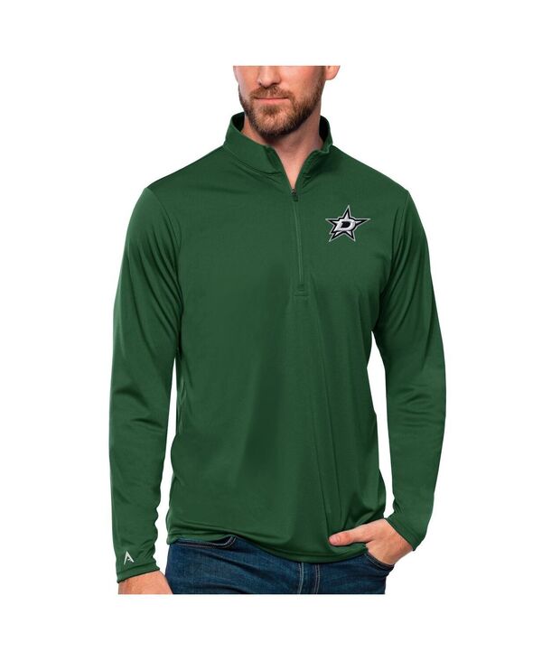 アンティグア メンズ アウター パーカー・スウェット Antigua Men\u0027s Forest Green Dallastars Tribute Quarter-Zipullover Top Forest Green 緑であること