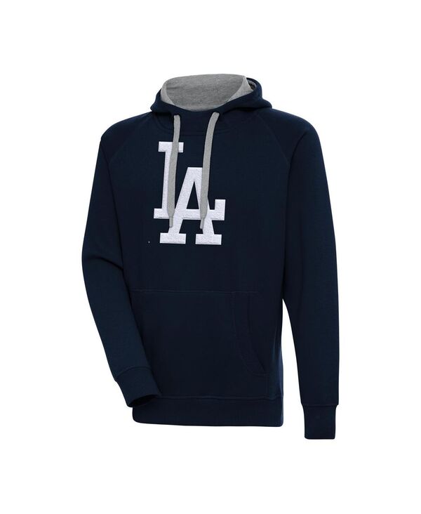 アンティグア メンズ アウター パーカー・スウェット Antigua Men\u0027s Navy Los Angeles Dodgers Victory Chenille Pullover Hoodie Navy 米国海軍