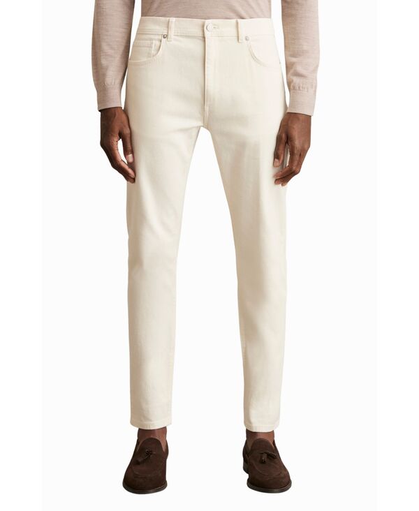 レイス メンズ ボトムス ジーンズズボン下 綿織物 デニム REISS Men\u0027s Picton Cotton-Stretch Slim-Fit Jeans Off White 象牙色