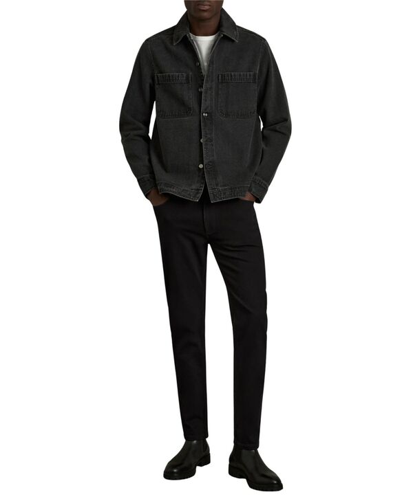 レイス メンズ ボトムス ジーンズズボン下 綿織物 デニム REISS Men\u0027s Picton Cotton-Stretch Slim-Fit Jeanstay Black 黒いこと