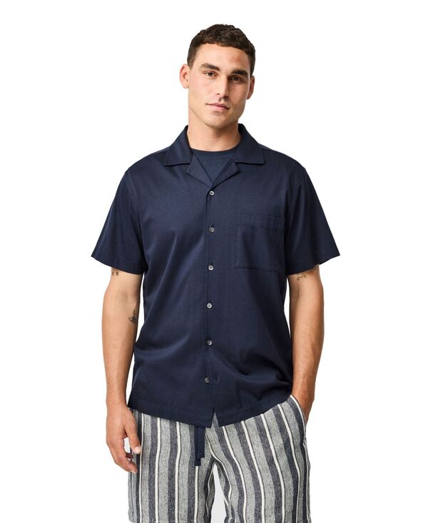 ロッドアンドグン メンズ トップス プルオーバー 綿織物 Rodd \u0026 Gunn Men\u0027s Manor Park Resort Fit Short Sleeve Cotton Shirt Ink