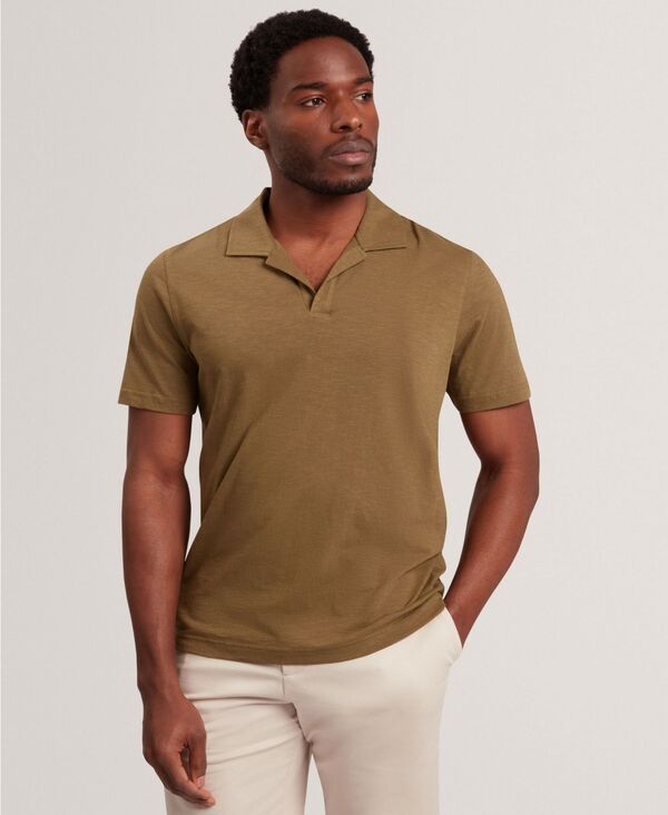 テッドベーカー メンズ トップス スポーツシャツ 半袖 Ted Baker Men\u0027s ANITO Short-Sleeve Polo Shirt Olive オリーブ