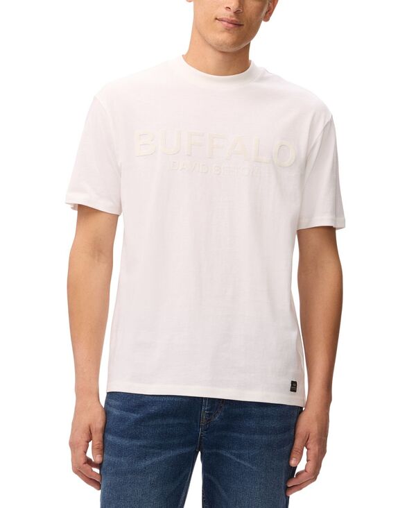 バッファロー・デイビッド・ビトン メンズ トップス ティーシャツ グラフィック Buffalo David Bitton Men\u0027s Navi Graphic T-shirt White 白いこと