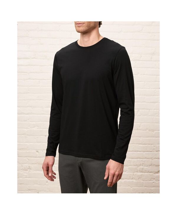 パクト メンズ トップス ティーシャツ 綿織物 Pact Men\u0027s Organicotton Essentialong Sleeve Tee Black 黒いこと