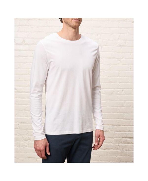 パクト メンズ トップス ティーシャツ 綿織物 Pact Men\u0027s Organicotton Essentialong Sleeve Tee White 白いこと