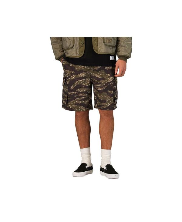 アルファインダストリーズ メンズ ボトムス 二分の一ズボン下・さる股引き 遊撃手ズボン下 Alpha Industries Men\u0027s CWU 36/P Relaxed shorts Tiger camo 毛の荒物