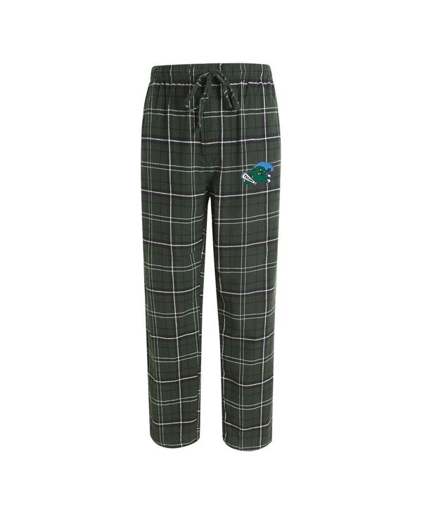 コンセプツ 運動競技 メンズ ボトムス 心地よいズボン下 Conceptsport Men\u0027s Hunter Green/Black Tulane Green Wave Ultimate Flannel Pants Hunter Green Black 黒いこと