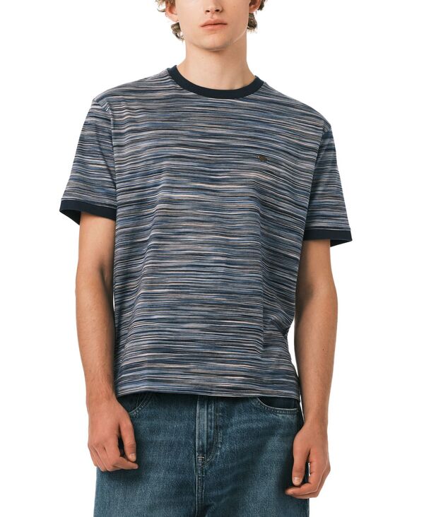バッファロー・デイビッド・ビトン メンズ トップス ティーシャツ Buffalo David Bitton Men\u0027s Horizontal Stripe Pattern T-Shirt Whale 縞模様