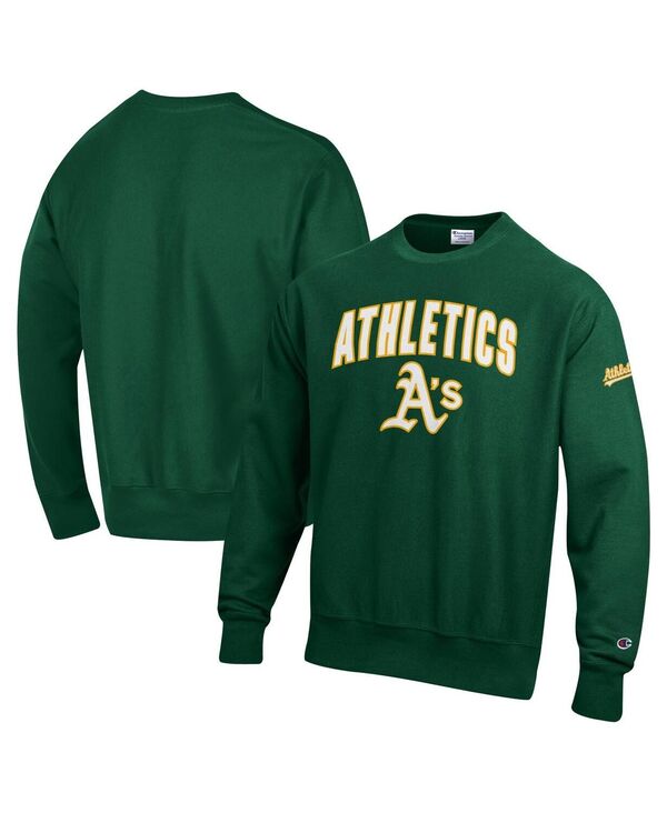 はやりっ児 メンズ アウター パーカー・スウェット プルオーバー Champion Men\u0027s Green Athletics Reverse Weave Chenille Sweatshirt Green 緑であること