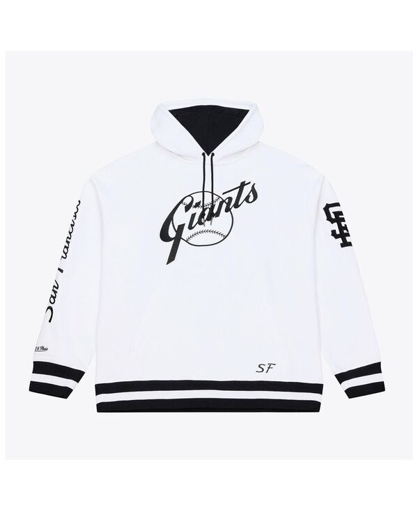 ミッチェル\u0026ネス メンズ アウター パーカー・スウェット フリース Mitchell \u0026 Ness Men\u0027s White San Francisco Giants Cooperstown Collection Fleece Hoodie White 白いこと
