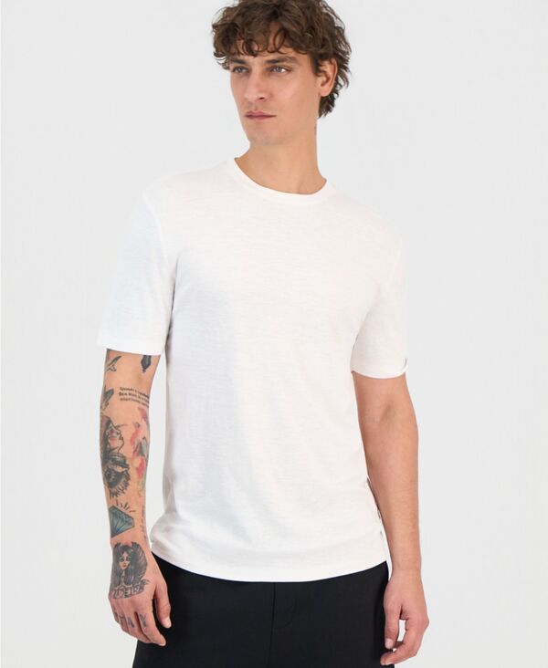 ヒューゴボス メンズ トップス ティーシャツ 労働者の一団のど首 Hugo Boss Men\u0027slim-Fit Crewneck T-Shirt natural