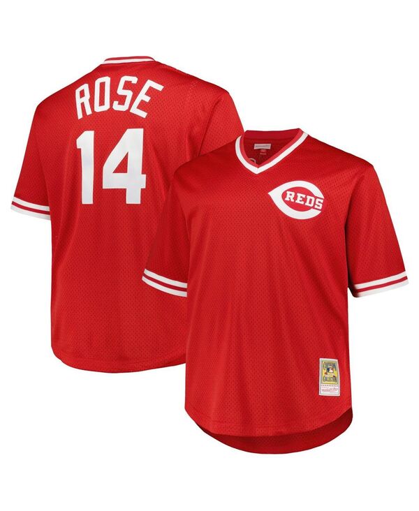 ミッチェル\u0026ネス メンズ アウター パーカー・スウェット メッシュ プルオーバー Mitchell \u0026 Ness Men\u0027s Pete Rose Red Cincinnati Reds 1984 Cooperstown Collection Mesh Pullover Jersey Red 赤いこと