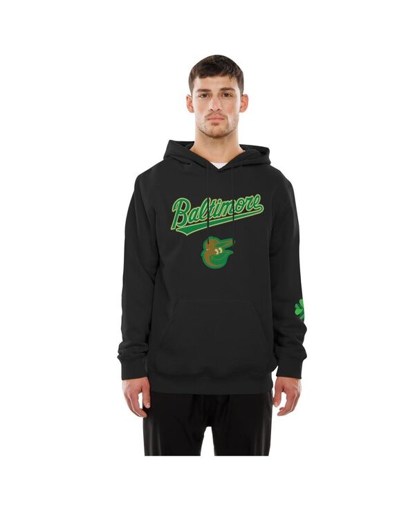 ニュー内鰓 メンズ アウター パーカー・スウェット フリース New Era Men\u0027s Black Baltimore Orioles 2026 St. Patrick\u0027s Day Fleece Hoodie Black 黒いこと