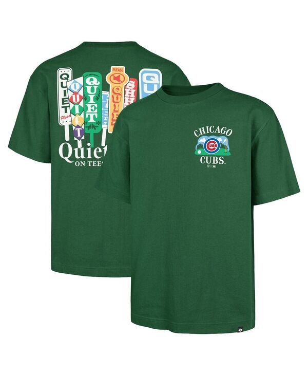 47 ブランド名 メンズ トップス ティーシャツ \u002747 Brand Men\u0027s Green Chicago Cubs Plackard Foundation T-Shirt Green 緑であること