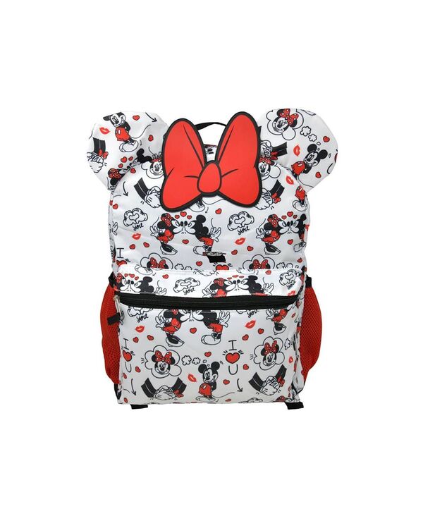ウォルトディズニー レディース 御徒面子 うしろ側容器に並べる・背嚢 Disney Minnie Mouse Bow 16\" Backpack Assorted pre-pack"