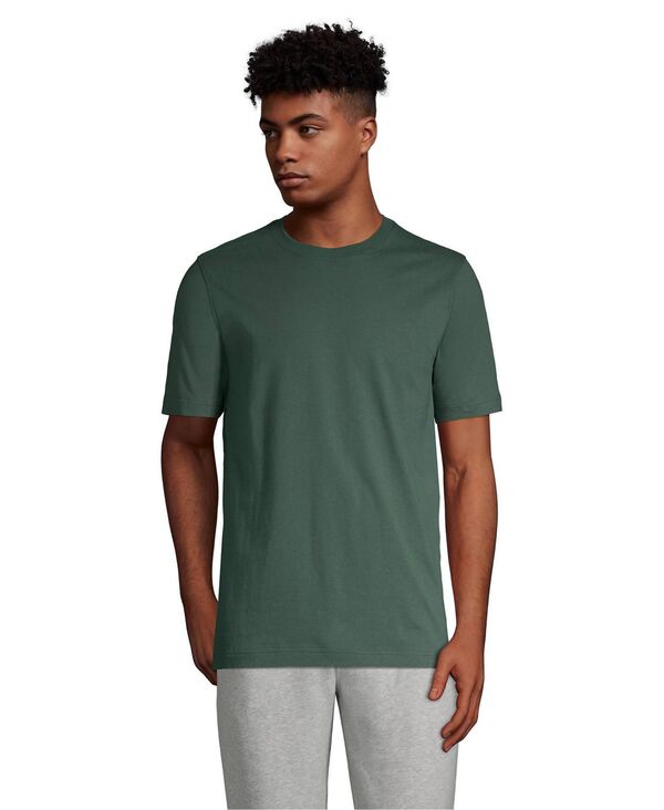ランズ挙げ句の果て メンズ トップス プルオーバー トール Lands\u0027 End Big \u0026 Tall Super-T Short Sleeve T-Shirt Deep woodland green 緑であること