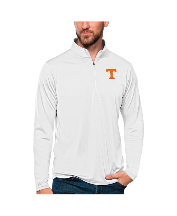 アンティグア メンズ トップス ティーシャツ Antigua Men\u0027s Whitennessee Volunteers Tribute Quarter-Zip Top White 白いこと