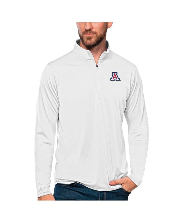 アンティグア メンズ トップス ティーシャツ Antigua Men\u0027s White Arizona Wildcats Tribute Quarter-Zip Top White 白いこと