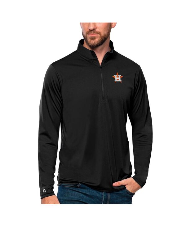アンティグア メンズ アウター パーカー・スウェット Antigua Men\u0027s Black Houston Astros Tribute Quarter-Zipullover Top Black 黒いこと