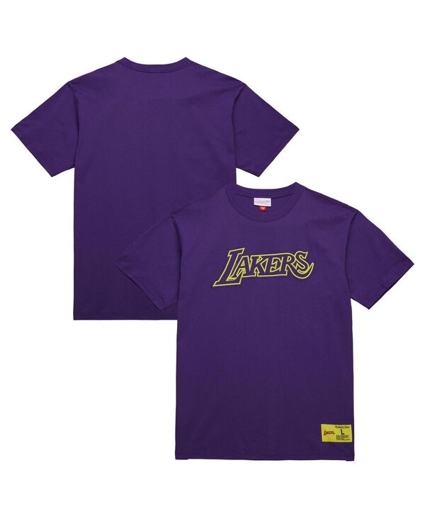 ミッチェル\u0026ネス メンズ トップス ティーシャツ Mitchell \u0026 Ness Men\u0027s Purple Los Angeles Lakers Hardwood Classics Neonights Premium T-Shirt Purple パープル