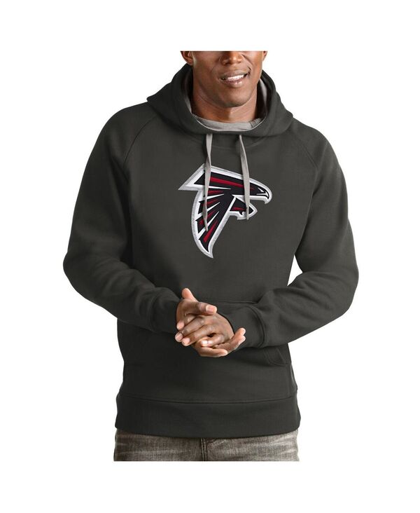 アンティグア メンズ アウター パーカー・スウェット Antigua Men\u0027s Charcoal Atlanta Falcons Victory Pullover Hoodie Charcoal 濃灰色