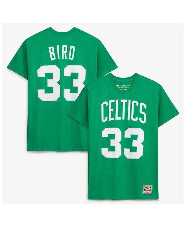 ミッチェル\u0026ネス メンズ トップス プルオーバー Mitchell \u0026 Ness Men\u0027s and Women\u0027s Larry Bird Kelly Green Boston Celtics Hardwood Classics Name \u0026 Number T-Shirt Kelly Green 緑であること