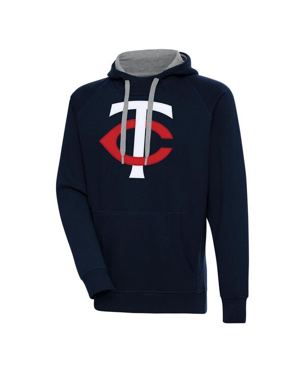 アンティグア メンズ アウター パーカー・スウェット Antigua Men\u0027s Navy Minnesota Twins Victory Pullover Hoodie Navy 米国海軍