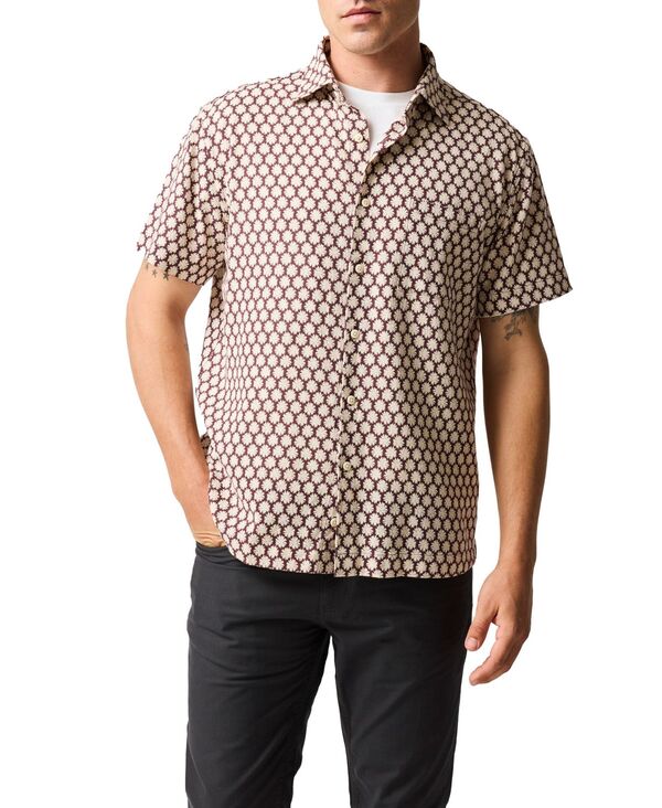 ロッドアンドグン メンズ トップス シャツ Rodd & Gunn Men's Nelson Creek Comfort Shirt Burgundy バーガンディ|ReVida 店