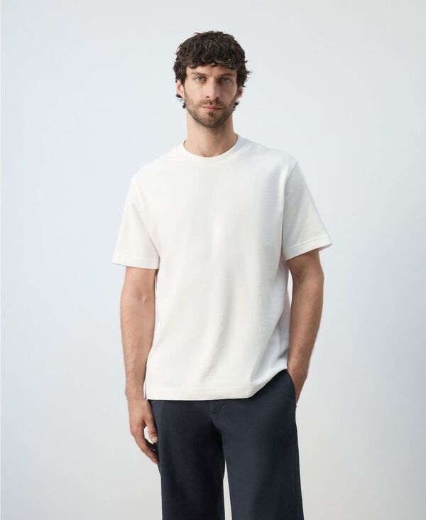 マンゴ メンズ トップス ティーシャツ レギュラー相応う MANGO Men\u0027s Regular Fit-Shirt White 白いこと