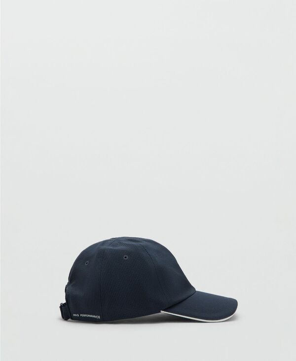 マンゴ メンズ アクセサリー 帽子 MANGO Men's Coolmax Technology Water-Repellent Hat Navy ネイビー｜ReVida 店