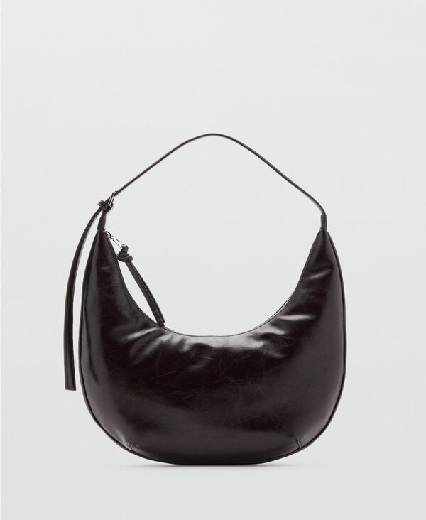 マンゴ レディース 御徒面子 MANGO Women\u0027s Medium Oval Shoulder Bag Dark Brown 赤銅色