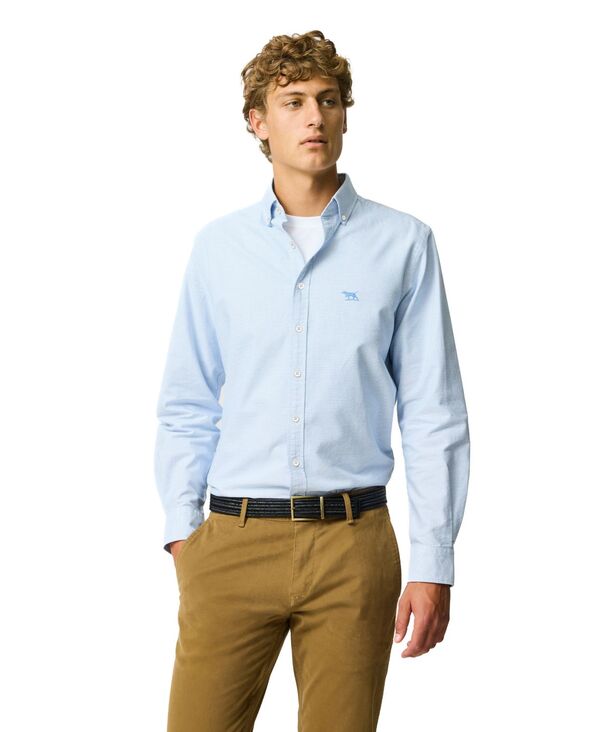 ロッドアンドグン メンズ トップス プルオーバー オックスフォード 綿織物 Rodd \u0026 Gunn Men\u0027s Gunn Oxford Crossing Sport Fit Cotton Shirt Powder Blue 青碧