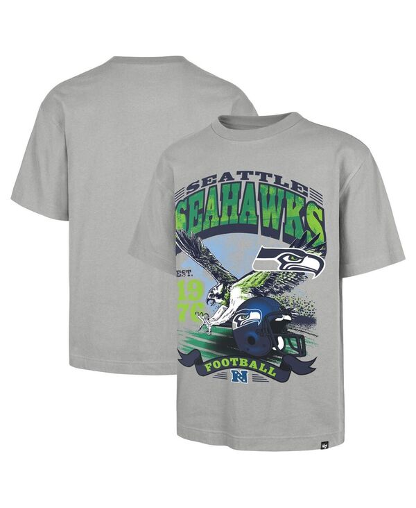 47 ブランド名 メンズ トップス ティーシャツ \u002747 Brand Men\u0027s Gray Seattle Seahawks Regional Foundation T-Shirt Gray 薄墨色