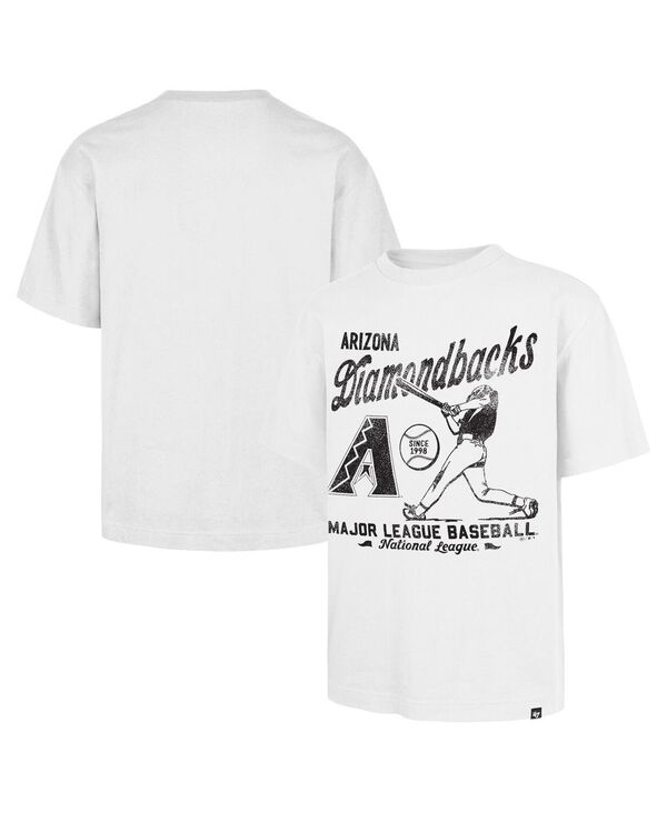 47 ブランド名 メンズ トップス ティーシャツ \u002747 Brand Men\u0027s White Arizona Diamondbacks Regional Batter Foundation T-Shirt White 白いこと