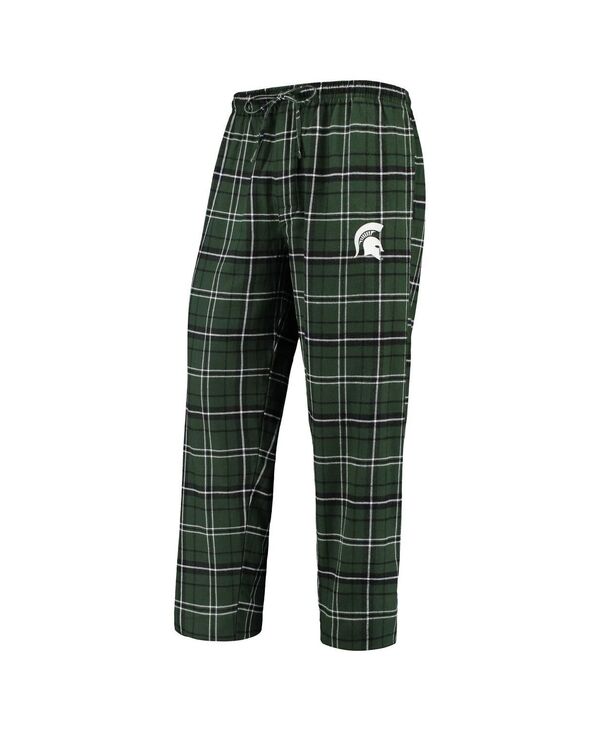 コンセプツ 運動競技 メンズ ボトムス 心地よいズボン下 Conceptsport Men\u0027s Green/Black Michigan State Spartans Ultimate Flannel Pants Green Black 黒いこと
