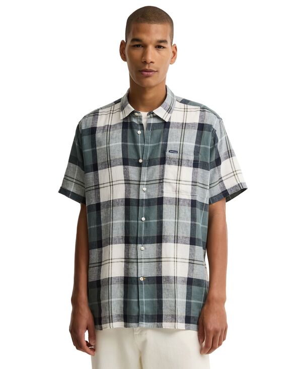 バブアー メンズ トップス プルオーバー 半袖 Barbour Men\u0027s Croftartan Regular-Fit Short-Sleeve Shirt Meadow Brook Tartan