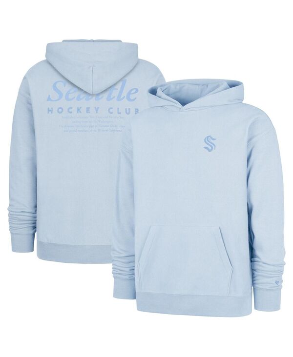 47 ブランド名 メンズ アウター パーカー・スウェット \u002747 Brand Men\u0027s Light Blue Seattle Kraken Foundation Pullover Hoodie Light Blue 青碧