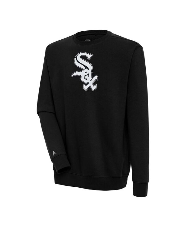 アンティグア メンズ アウター パーカー・スウェット プルオーバー Antigua Men\u0027s Black Chicago White Sox Victory Pullover Sweatshirt Black 黒いこと